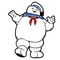 Ghostbusters Stay Puft Marshmallow Man Full-Color Enamel Pin, 2 1/4"